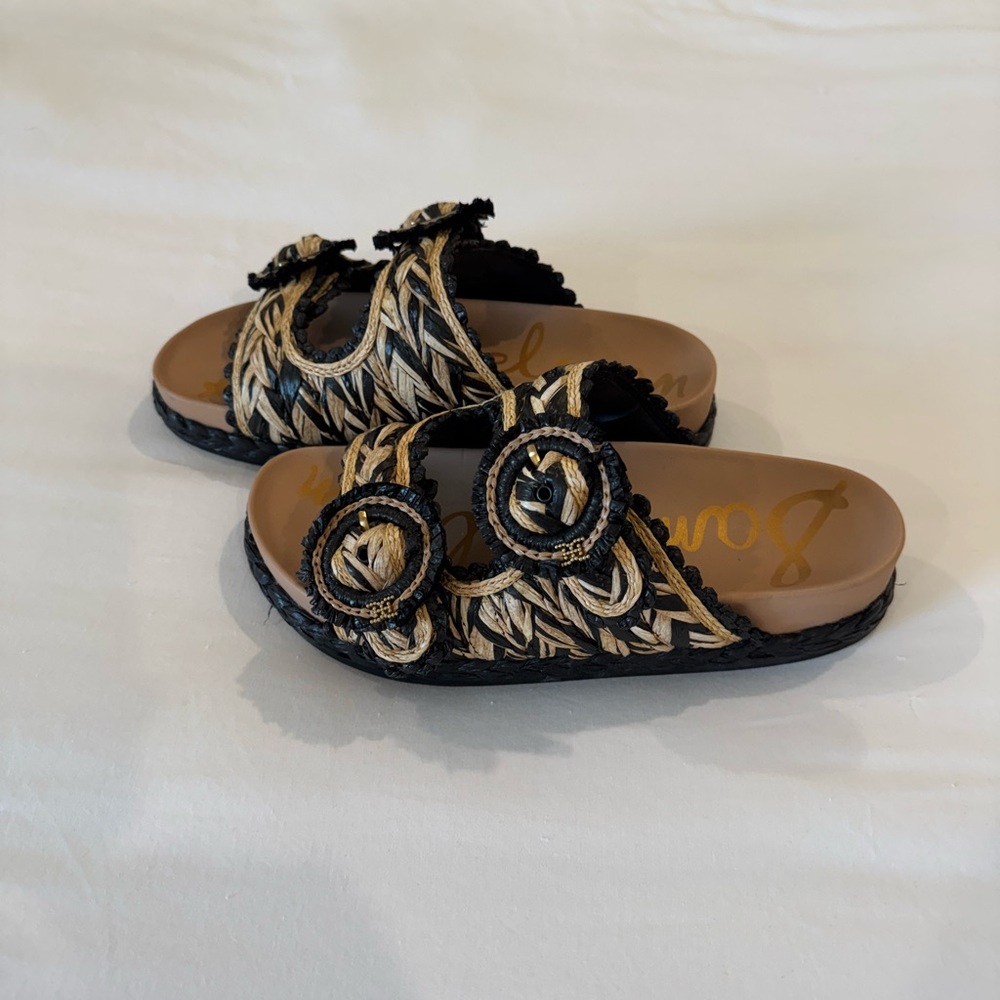Sam Edelman Raffia Sandals - Picture 2 of 6